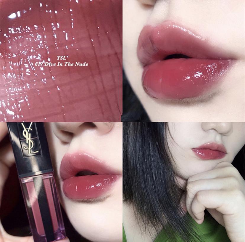 ysl612水光唇釉和阿玛尼206,ysl圣罗兰新品水光唇釉唇蜜601