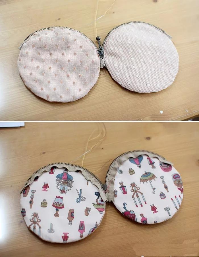 在家用几块小碎布,就能做个玫瑰零钱包,闺蜜看了都想要!附教程