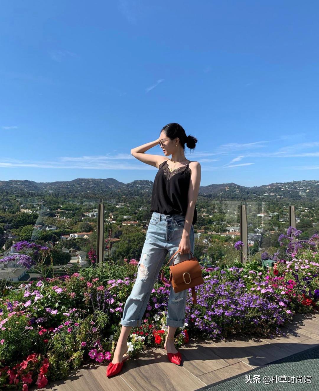 渣女裤新款牛仔,最近很火的渣女裤秋冬