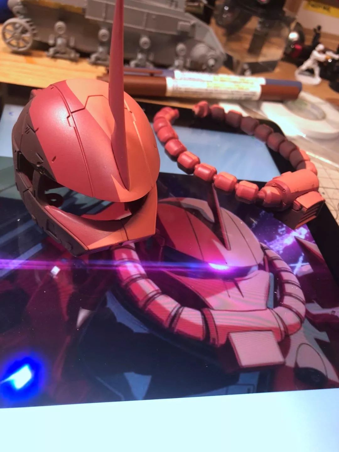 动漫基础入门教学板绘,高达模型星空喷涂教程