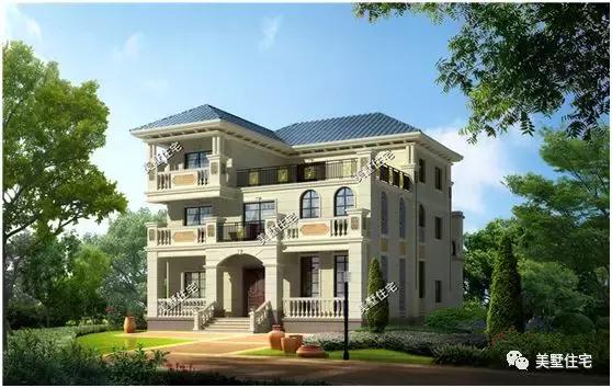 带锅炉的二层别墅图片,带车库锅炉房单独的一层农村别墅