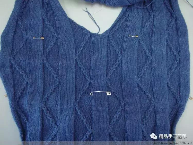 一件完整女士羊绒开衫织法教程,新款白色冰丝针织衫上衣织法教程