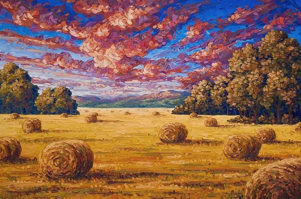 唯美壮丽的印象派风景油画,意境优美的古典风景油画欣赏