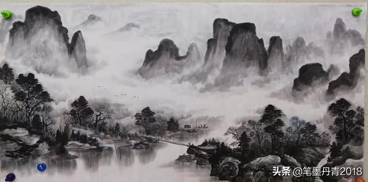 传统国画十大境界,传统狮子滚球国画