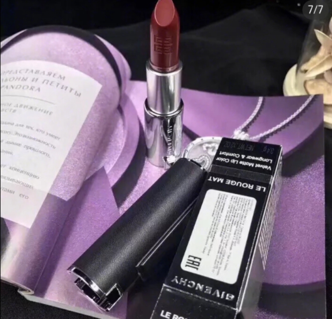 givenchy纪梵希小羊皮口红n333,givenchy纪梵希口红丝绒和小羊皮