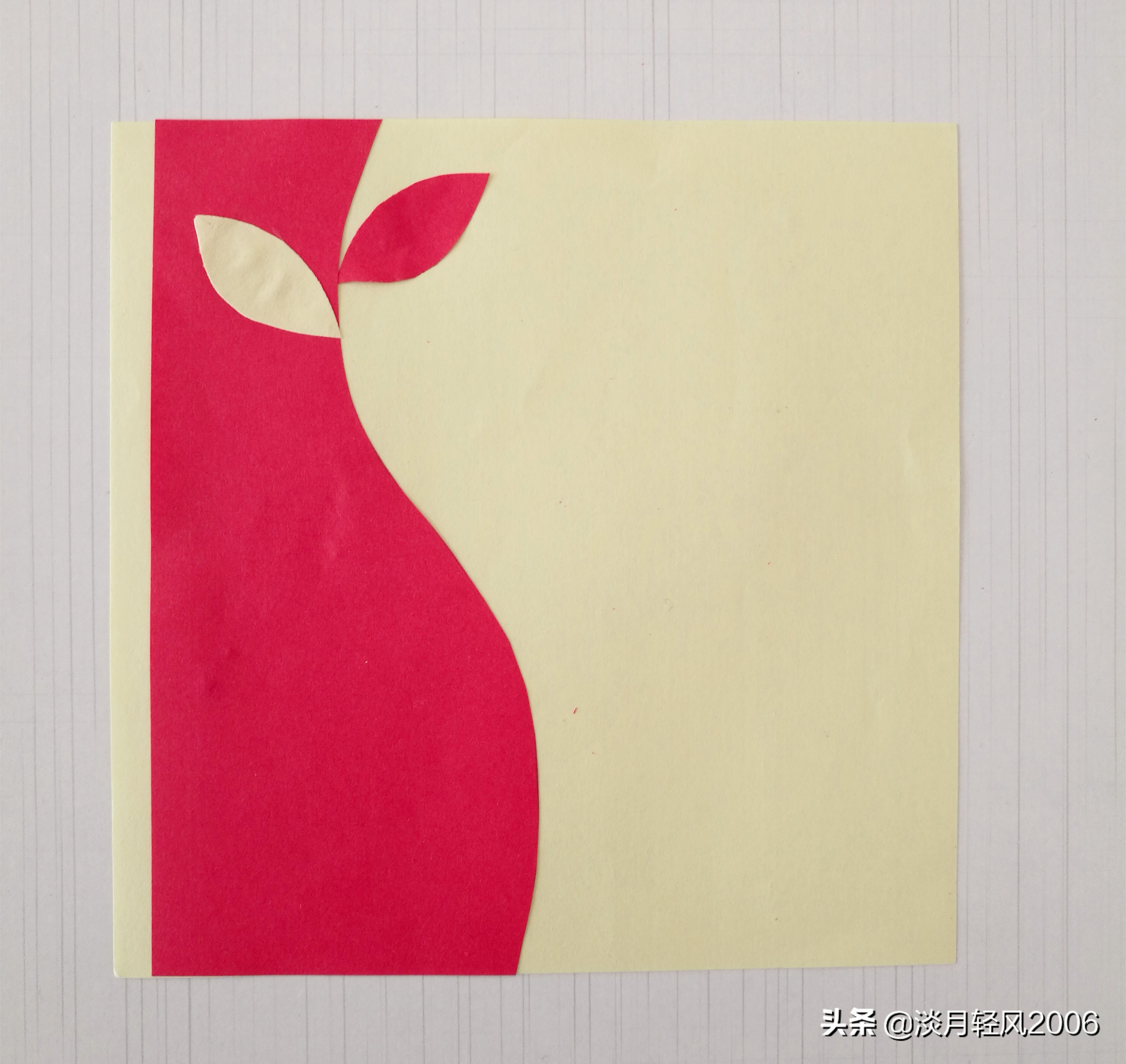 幼儿园手工制作卡纸贺卡可以写字,正方形卡纸贺卡花朵