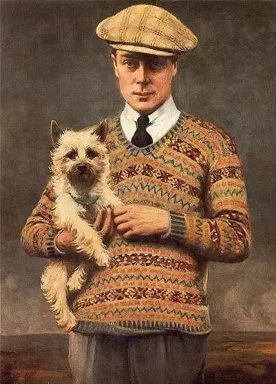 费尔岛毛衣特别适合英伦风的搭配,毛衣这样穿再普通的毛衣也时髦