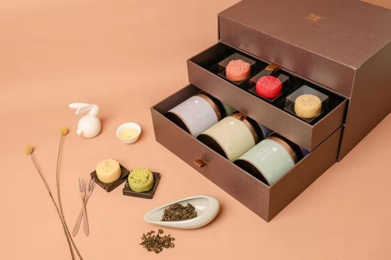 最好吃的月饼健康解馋,吃各种各样的超多月饼全部吃完