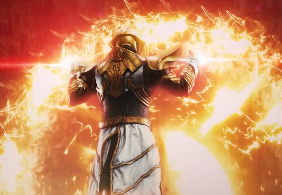 雷杰多对塔尔塔洛斯使用极光之力,雷杰多把塔尔塔罗斯打跑