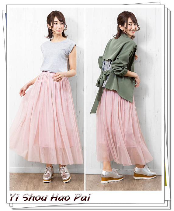 女生网纱裙穿搭技巧,夏天半身网纱裙的穿搭方法