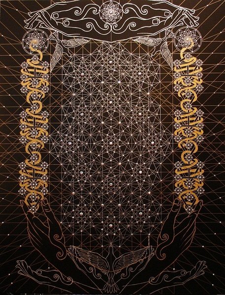 神秘且惊艳图案,视觉盛宴的几何图