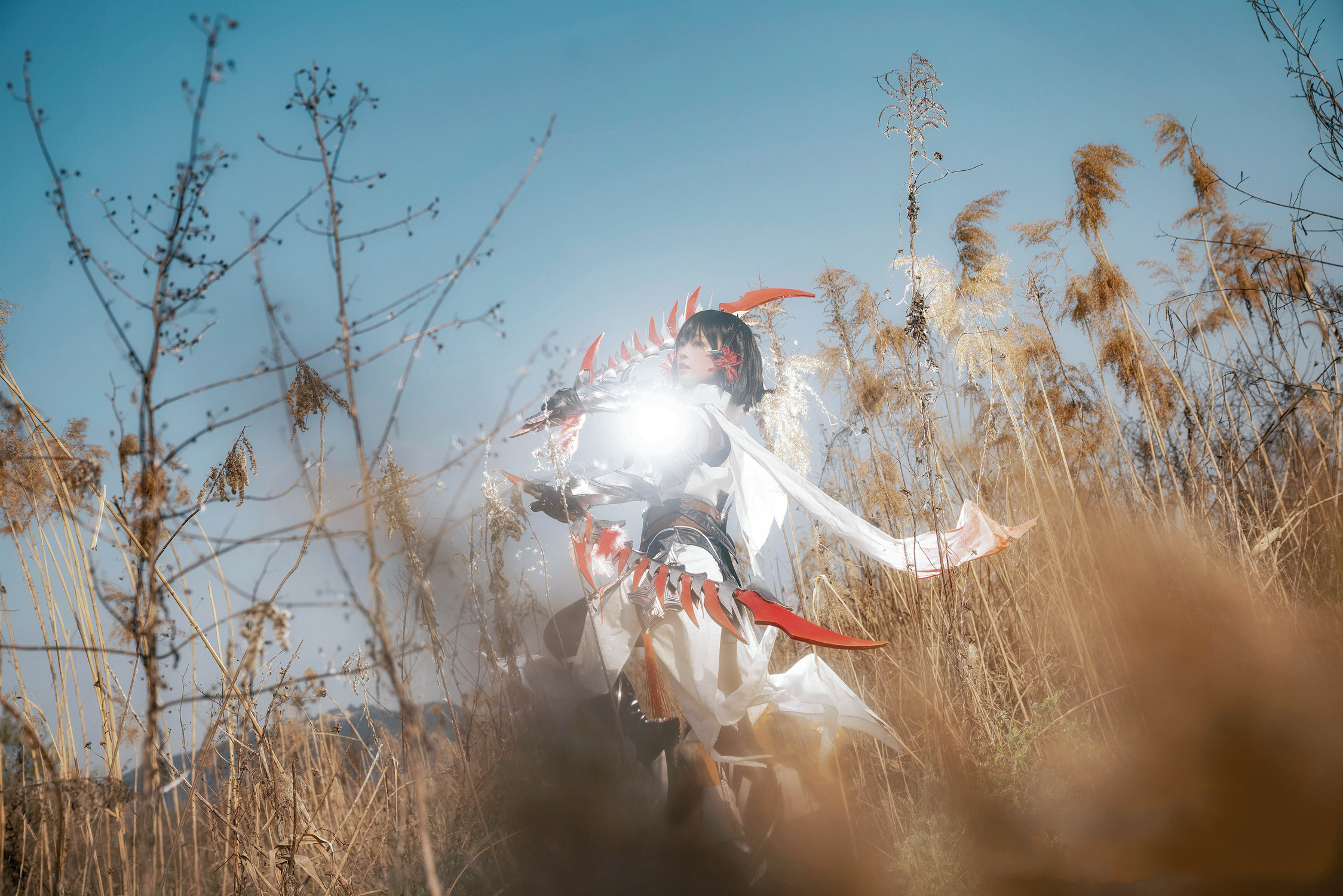 剑网3cosplay明教异域风,剑网3红衣教探雪cosplay