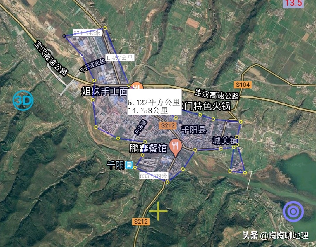 宝鸡市岐山县各镇分布图,宝鸡建成区面积多少平方公里