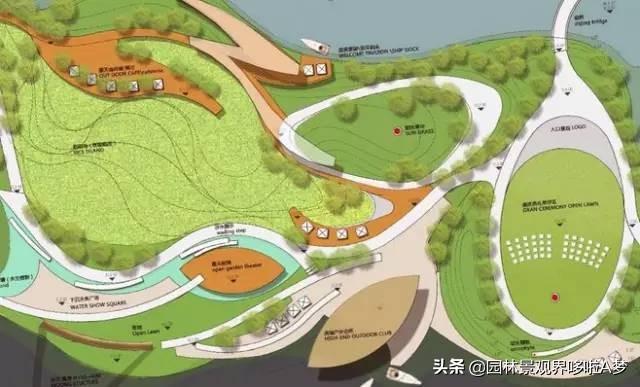 100张水景设计图,景观设计元素整理图