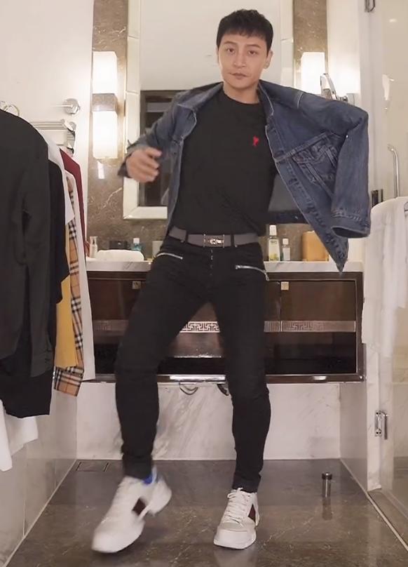 陈志朋穿奇装异服绿头发,陈志朋秋天超短裤造型浮夸引争议