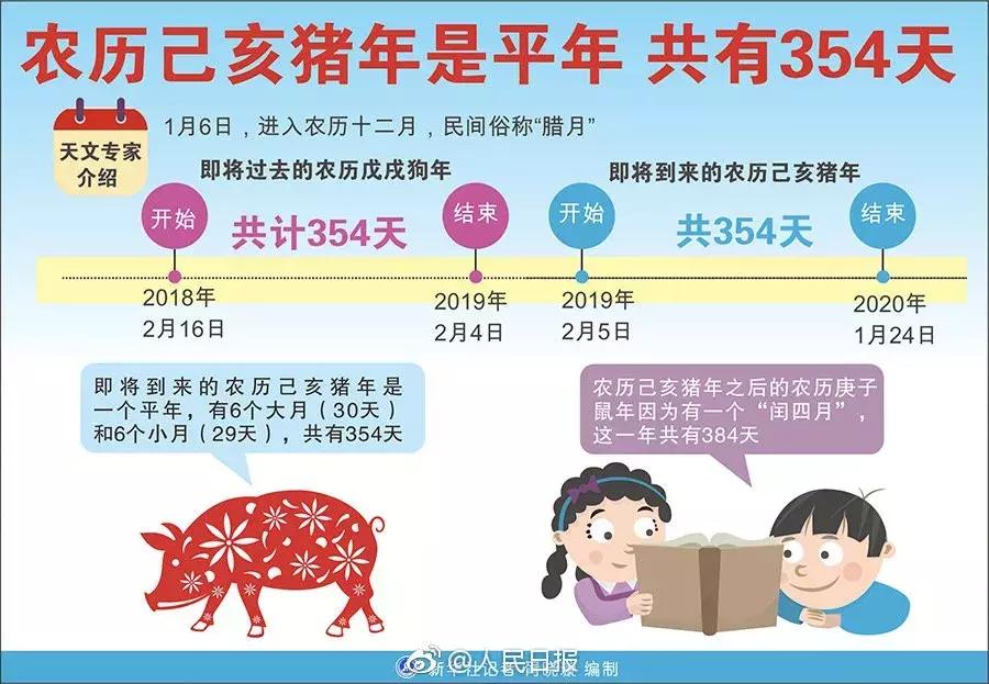 猪年354天鼠年有多少天,乙亥猪年为什么是354天