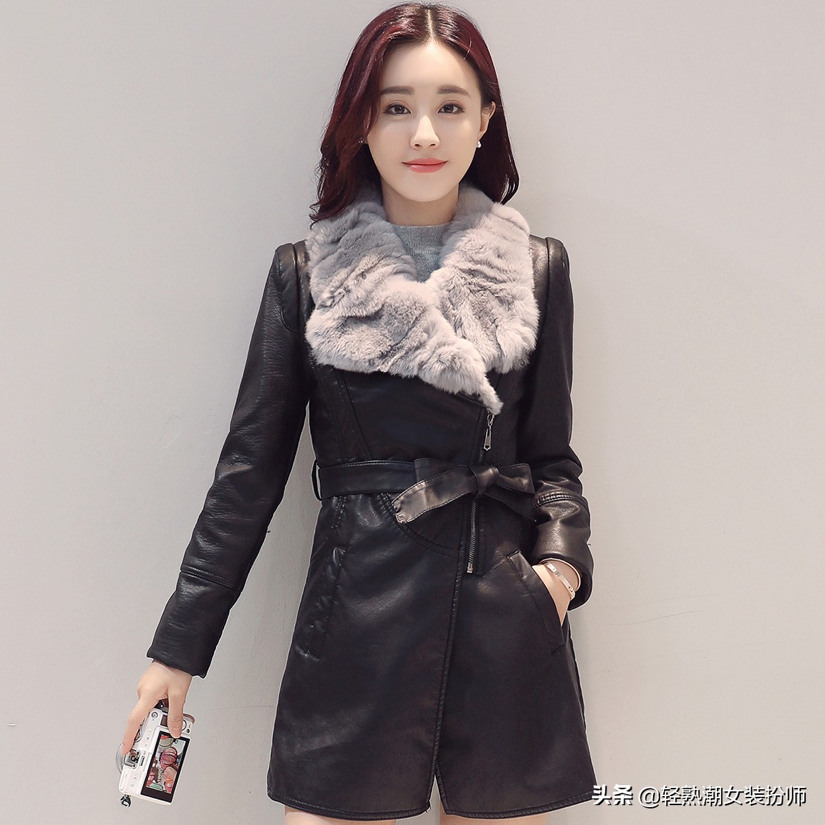 秋冬流行的皮衣外套,搭配简单又帅酷,随便一披,让你魅力挡不住