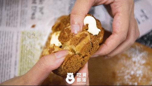 西树泡芙回归款,西树泡芙绿色奶油