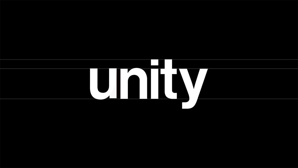 unity的logo,3d统一发光字logo