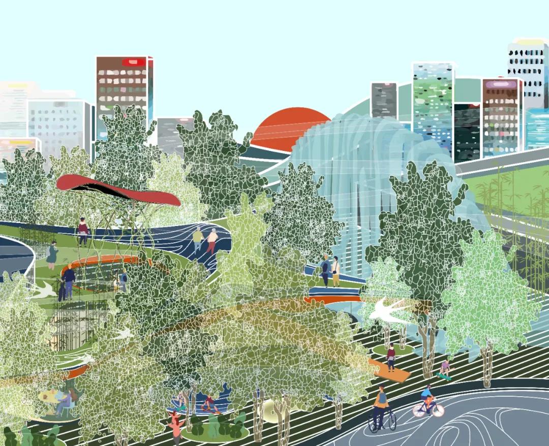 广州东站地区城市景观及环境设计国际咨询——“都市森林”