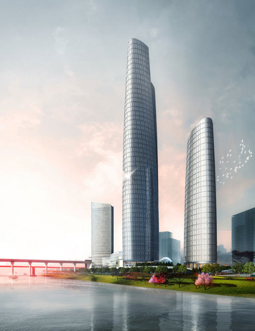 重庆万科陆海国际中心,重庆超级天际线