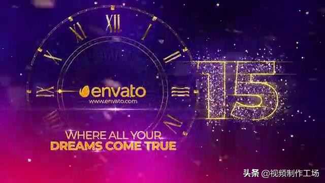 新年开场倒计时动画竖屏,2020跨年倒计时视频惊艳
