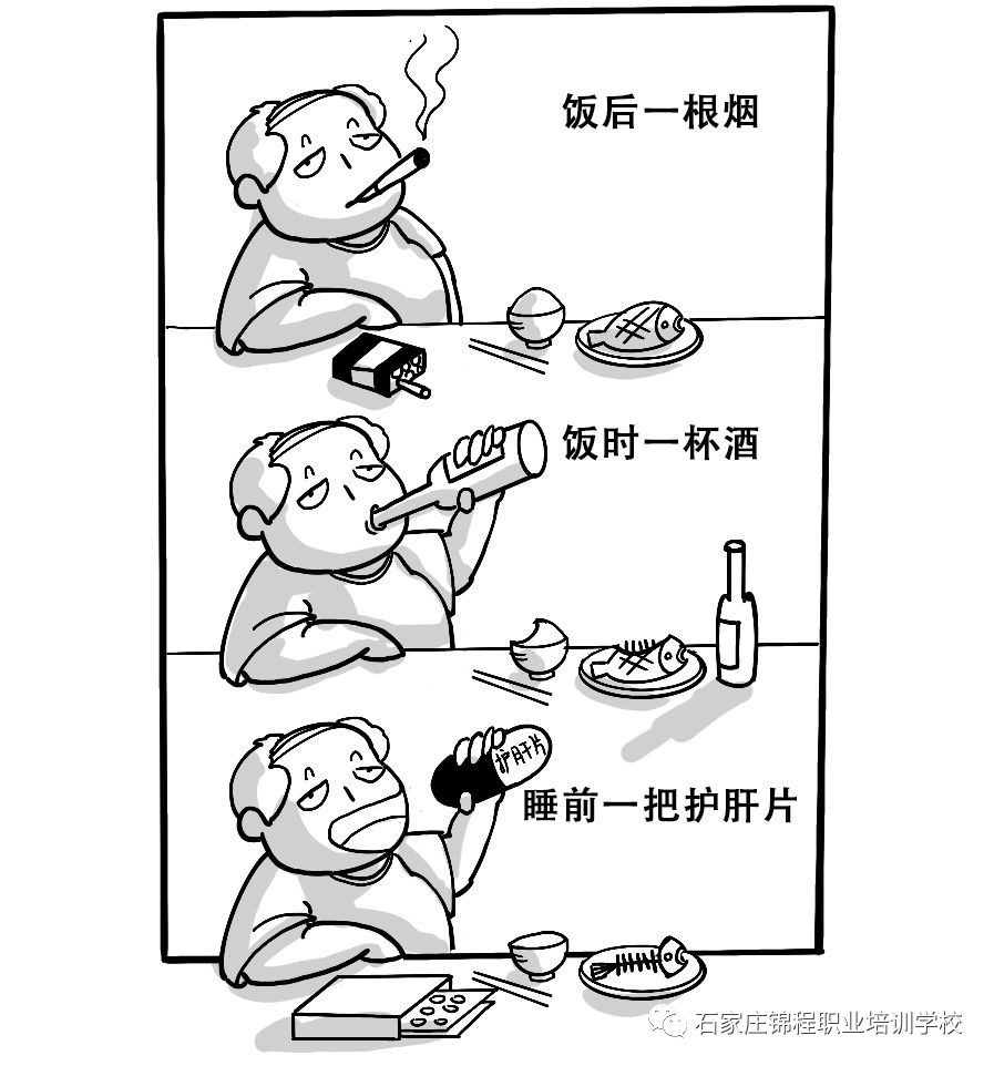 科普漫画脂肪肝,脂肪肝四大误区漫画