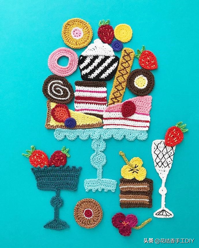 好看的手工毛线钩花,好看又好玩又简单的钩针毛线手工