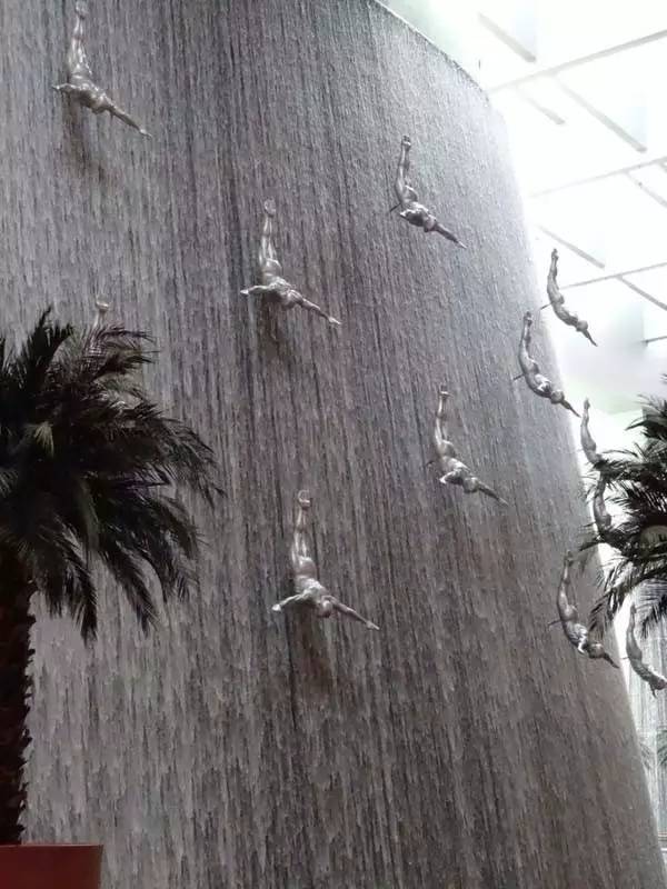 景观设计水景材料,室内水帘景观设计效果图