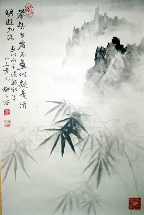 柳子谷花鸟画作品大全图文,柳子谷花鸟作品大全