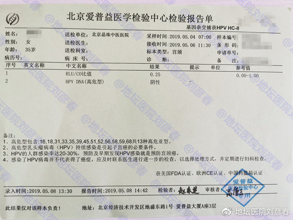 女，35岁，CIN2级，姑娘们，还以为宫颈癌离你们很远吗？