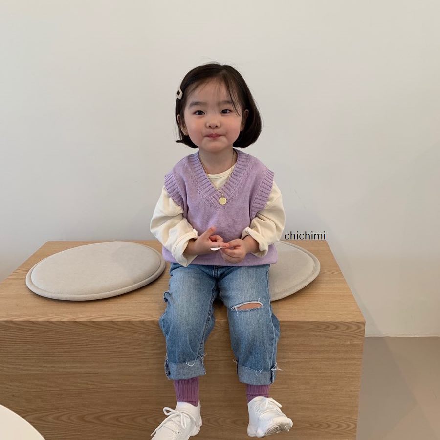 跟着韩国女主学穿搭清新又时尚,韩国中性风儿童穿搭