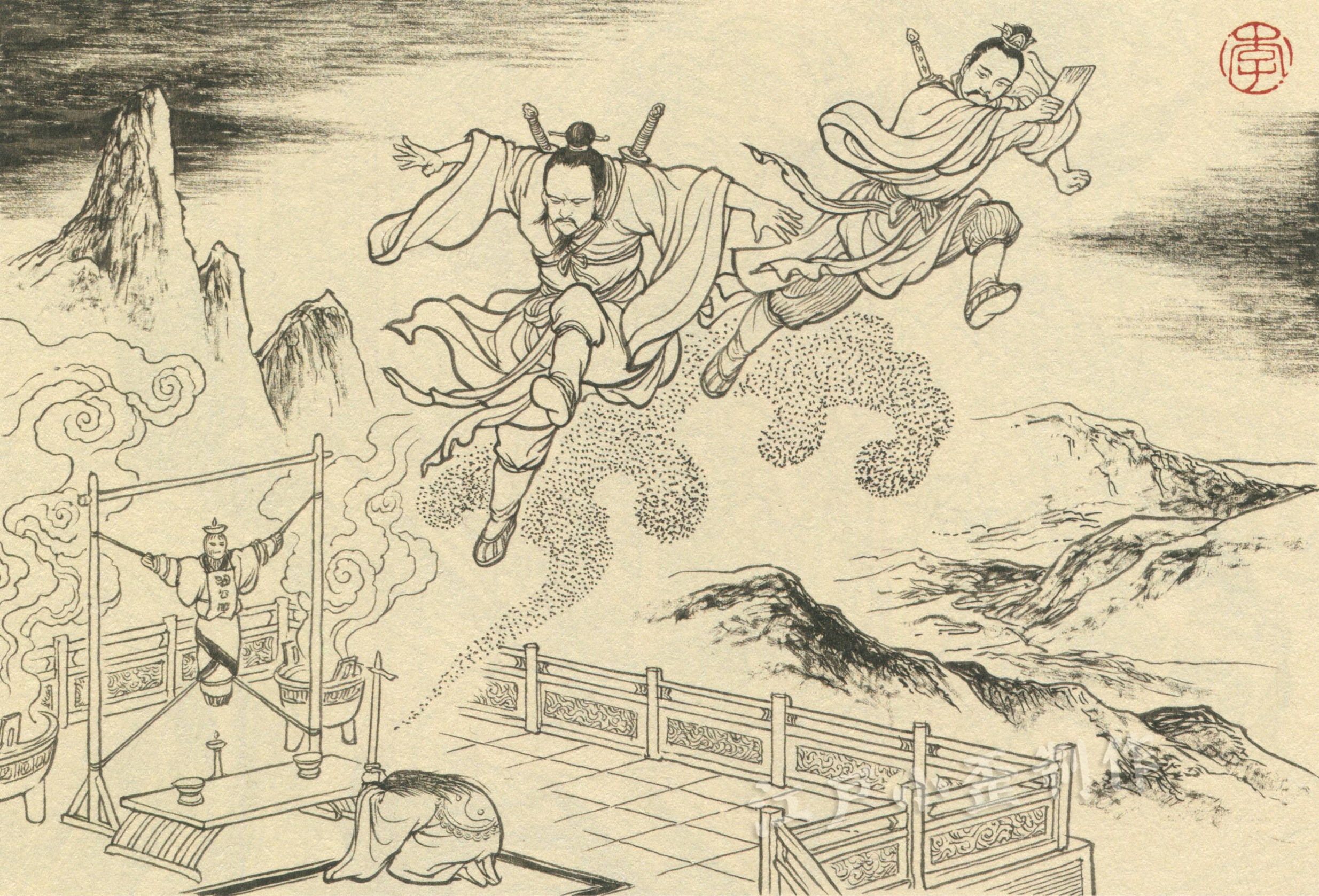 武财神赵公明的图片,赵公明财神爷的神话故事