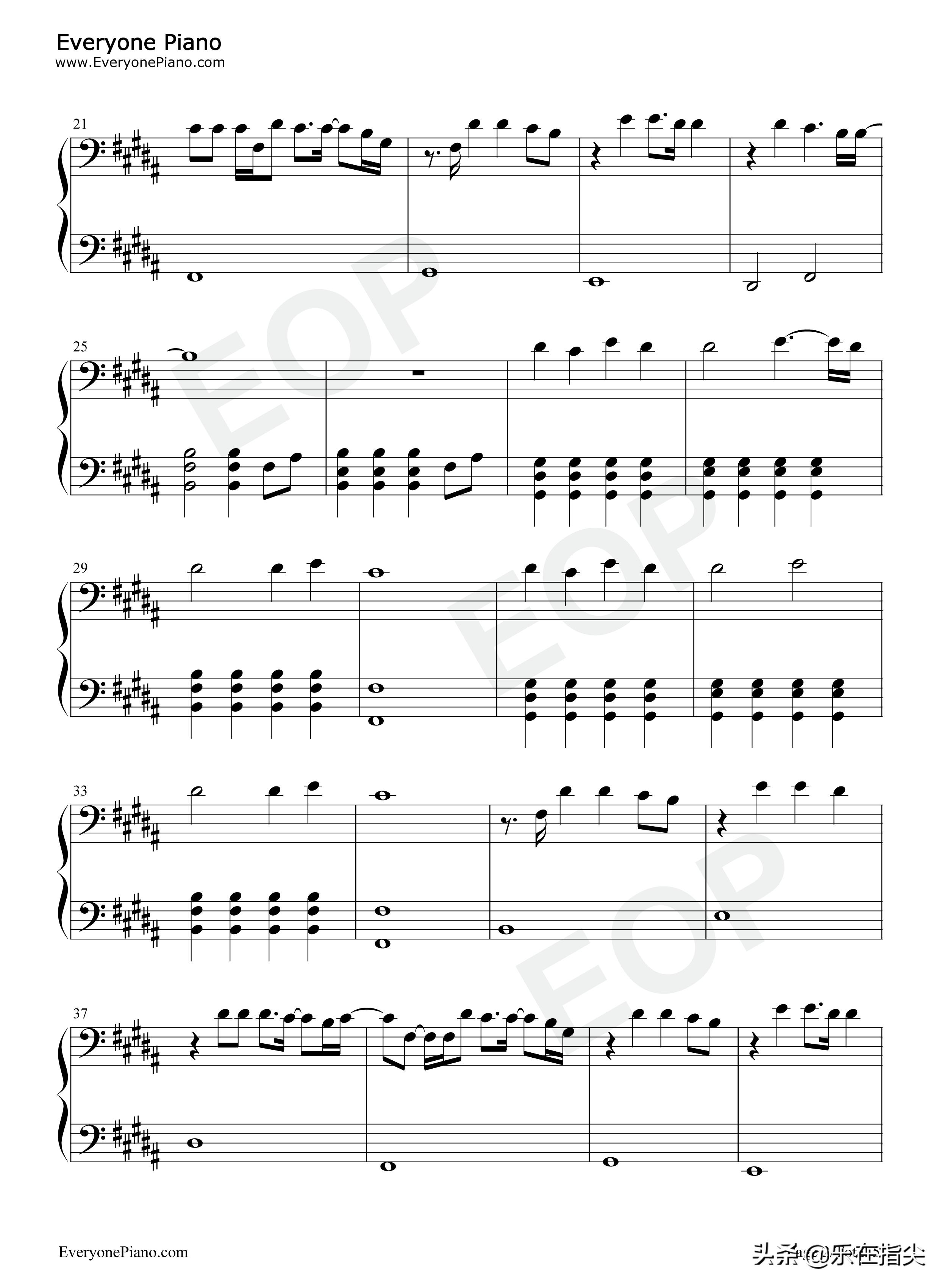 theblessing简谱和弦,基督钢琴谱