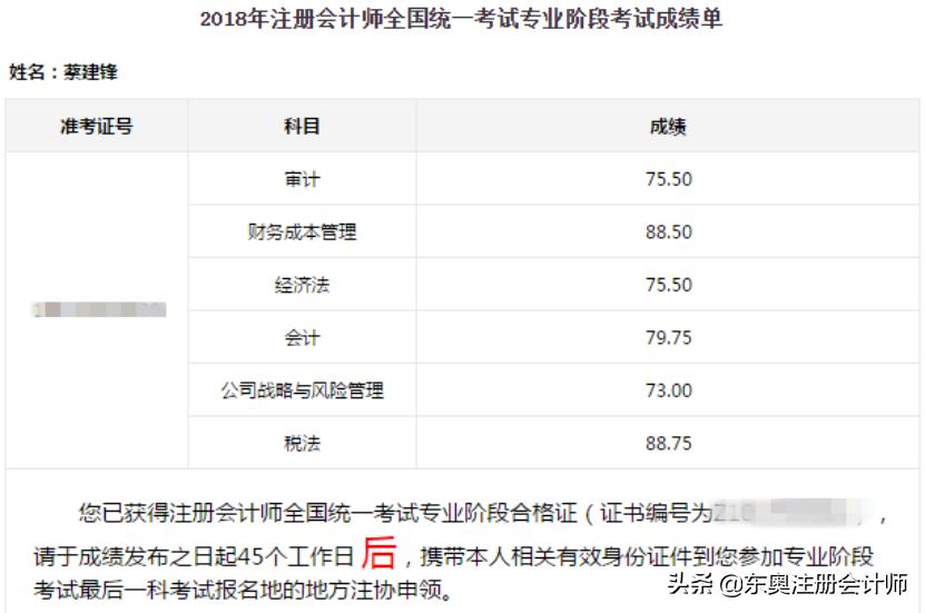 蔡建锋：零基础高分过注会6科，但我不是学霸