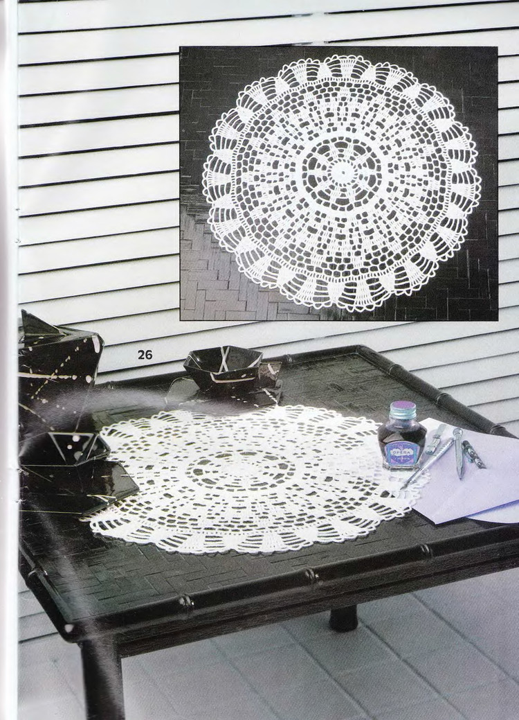 有漂亮的台布钩针图解吗,钩针编织桌布盖巾教程