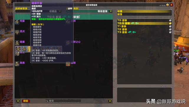 魔兽怀旧服盗贼1-60,魔兽世界怀旧服盗贼t0.5配装