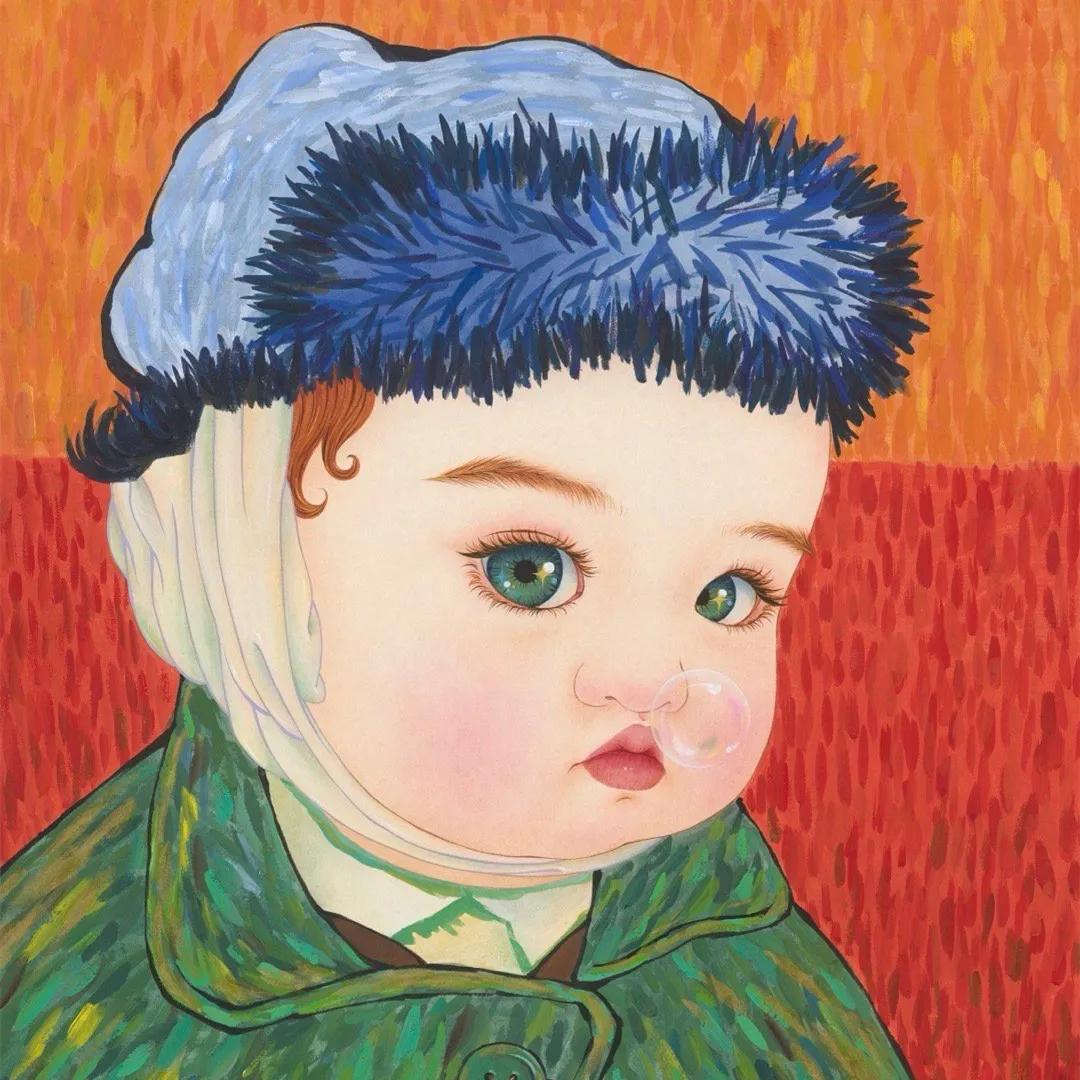 萌娃可爱头像图片可直接保存,萌娃可爱头像卡通男孩和猫