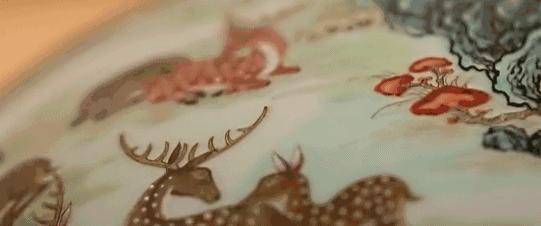 雍正官窑粉彩百花不落地盘子价格,清末民国百花不露地粉彩瓷器