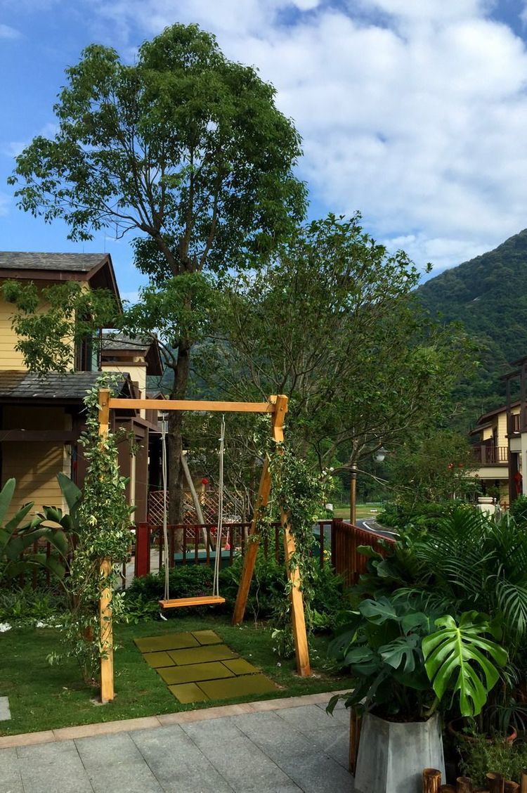 清远佛冈温泉房间带私人泡池,清远山景私人温泉别墅