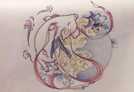 飞天猪，看有没有敦煌的影子！