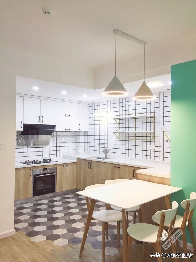 墙面地砖颜色搭配造型效果图,六角砖造型效果图墙面