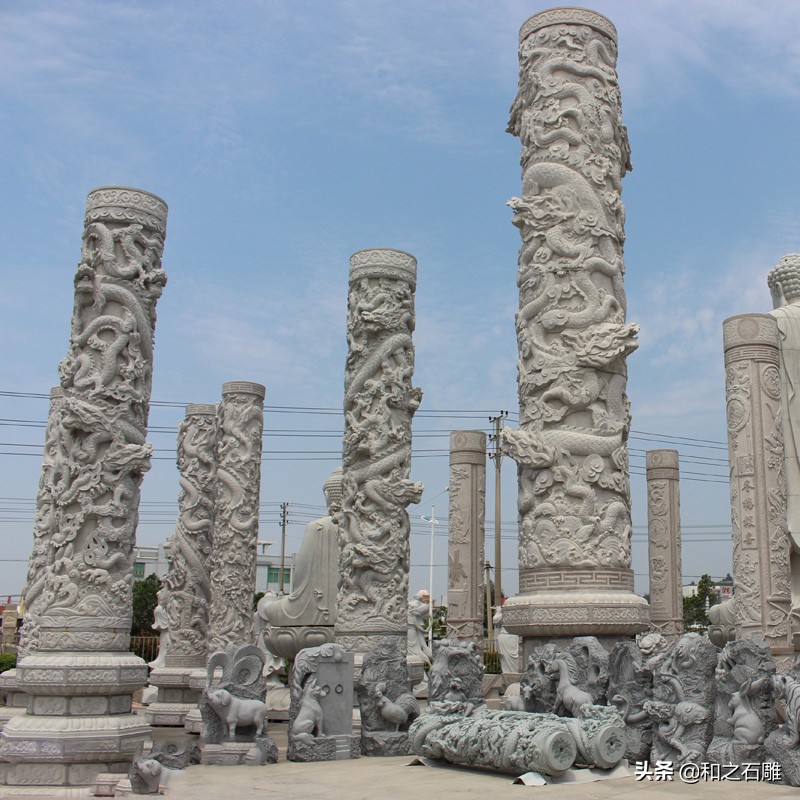 龙柱石雕雕刻,石雕龙柱的设计与雕刻工艺