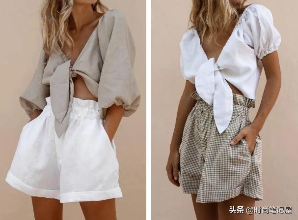 潮流衣服怎样打结好看,后面打结的衣服教程