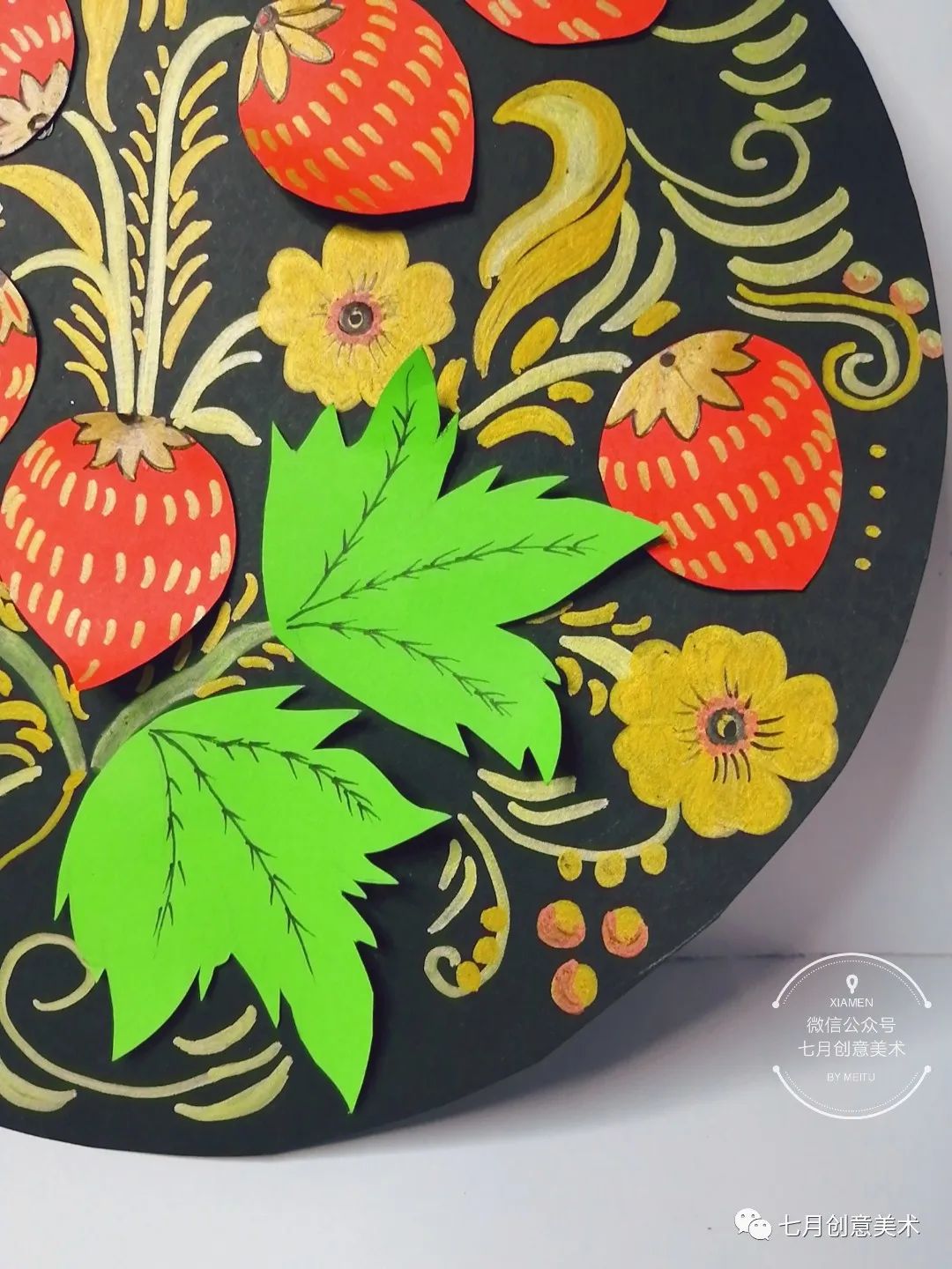 绘画教程草莓熊,创意画草莓教程