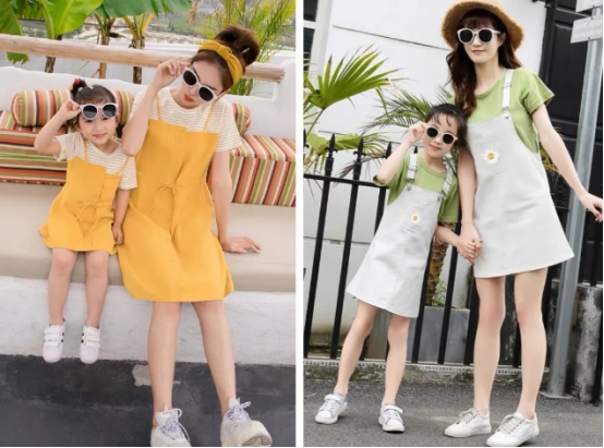 亲子装一家三口高级感亲子照,亲子穿搭技巧视频教程