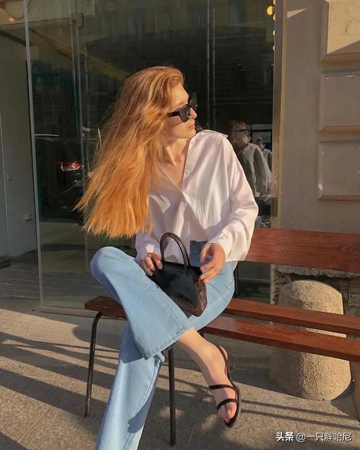 小个子微喇裤显瘦显高,微喇裤秋冬显瘦穿搭