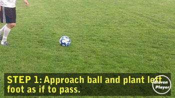 足球假动作技巧解析,足球假射变向技巧