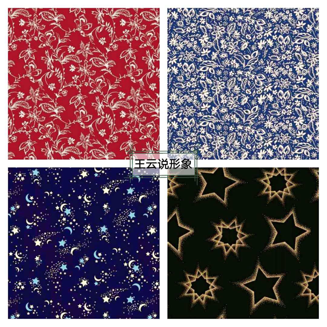 服装印花图案的流行趋势,面料单色印花图案大全