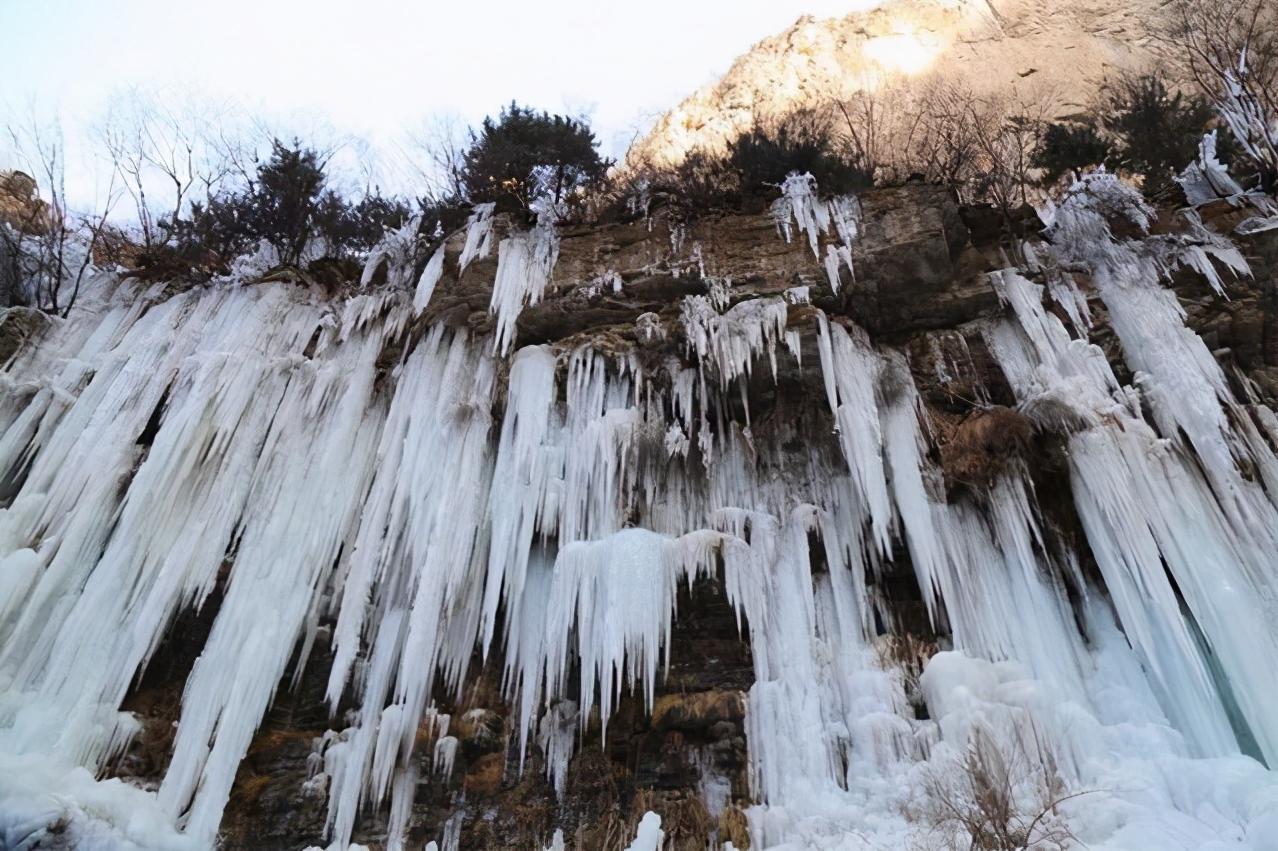山西通天峡景区冬季旅游,这不是冰岛是山西通天峡